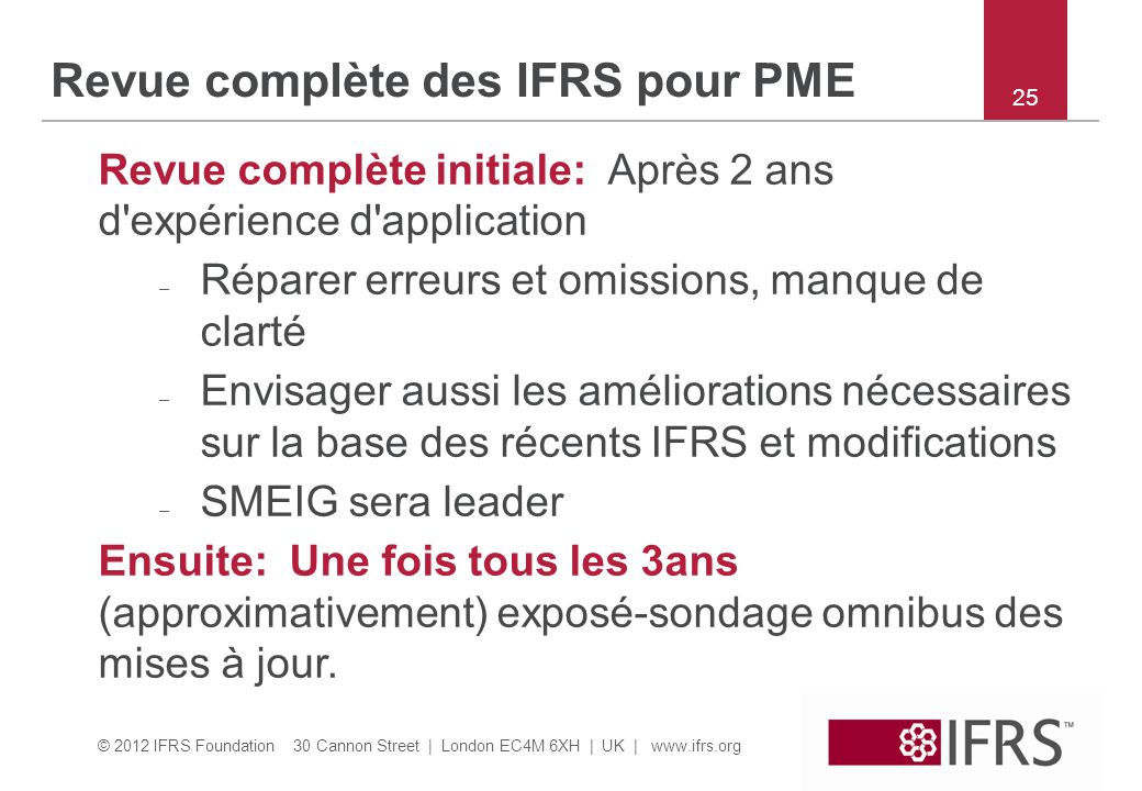 1 Les IFRS pour SMEs 1 Sujet 1 1 Introduction ppt télécharger